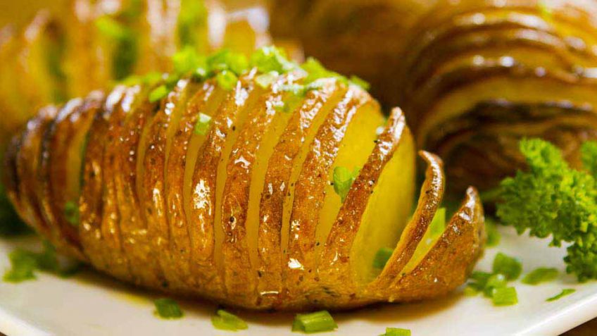 Famous hasselback potato recipe